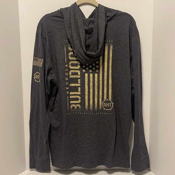 Colosseum Georgia Bulldogs Team OHT Military Appreciation Men’s Large Hooded Top - Picture 5 of 8